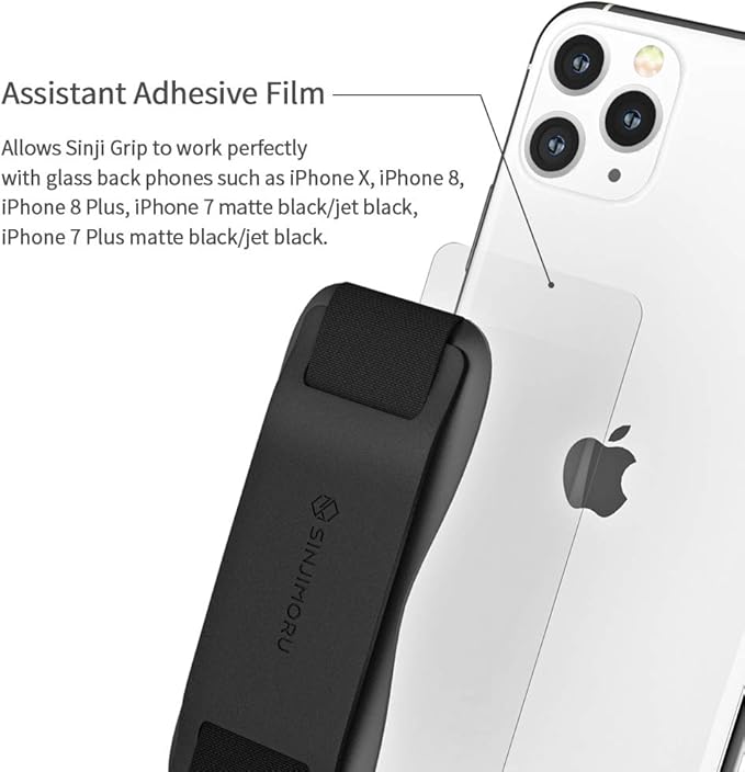Sinjimoru Phone Grip with Silicone Band – Comfortable One-Hand Holder & - Image 4