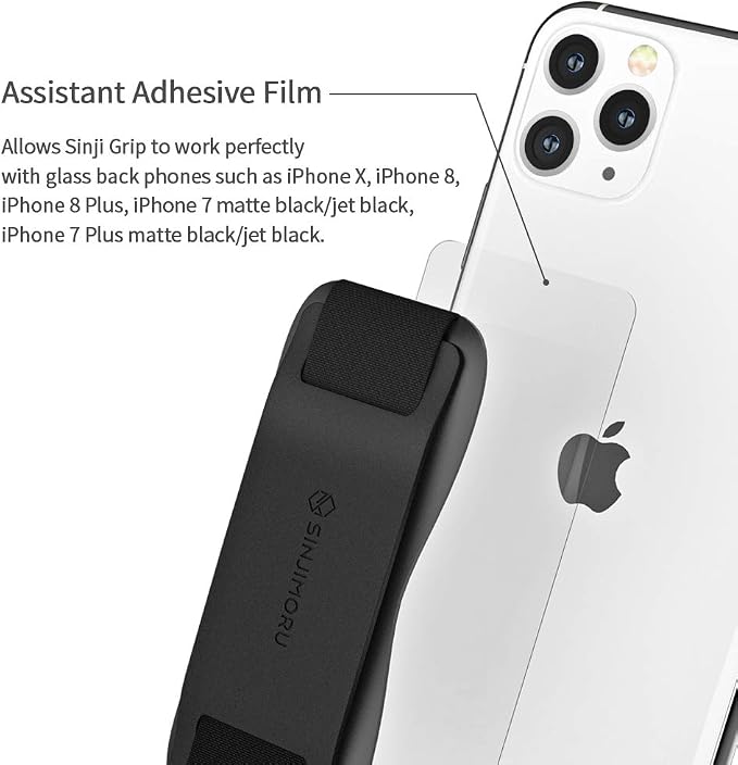 Sinjimoru Phone Grip with Silicone Band – Comfortable One-Hand Holder & - Image 4