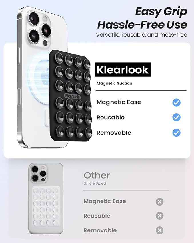 Klearlook 2Pack Magnetic Suction Phone Mount - Image 3