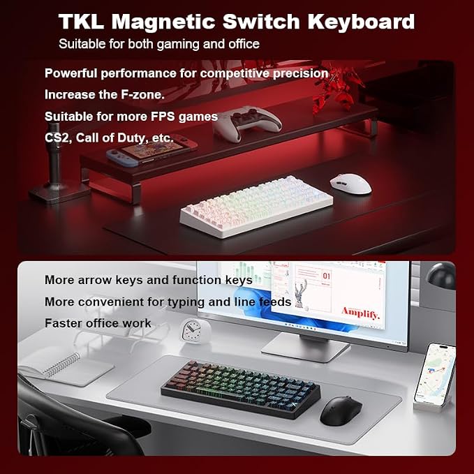 Hyekit x MCHOSE Jet 75 75% Wired Magnetic Switch Mechanical Gaming Keyboard - Image 6