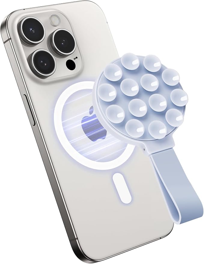 Magnetic Suction Phone Case Mount, Silicone Suction Cup Grip Stand by Mechrig