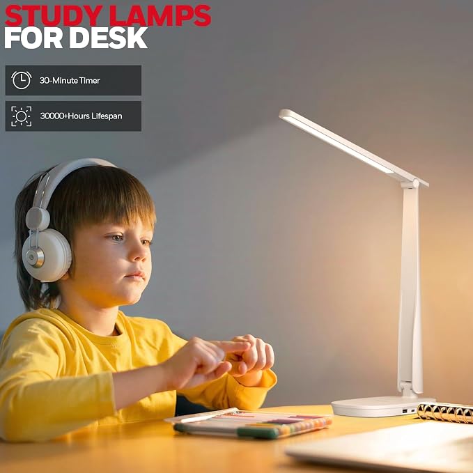 Honeywell Desk Lamp for Home Office, Dimmable LED Desk Light - Image 6