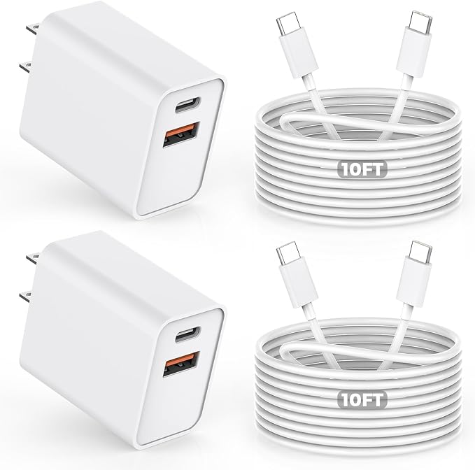 10FT iPhone 16e Fast Charger, iPad Pro/Air/Mini by DelTucci
