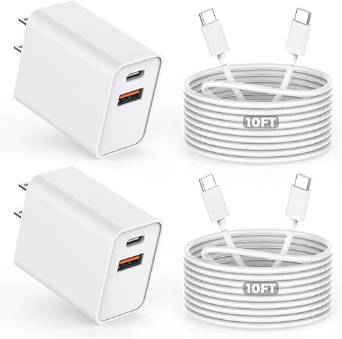 10FT iPhone 16e Fast Charger, iPad Pro/Air/Mini by DelTucci