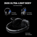 EKSA Headset with Microphone for PC, Computer Headphones with Noise Cancelling - Image 6