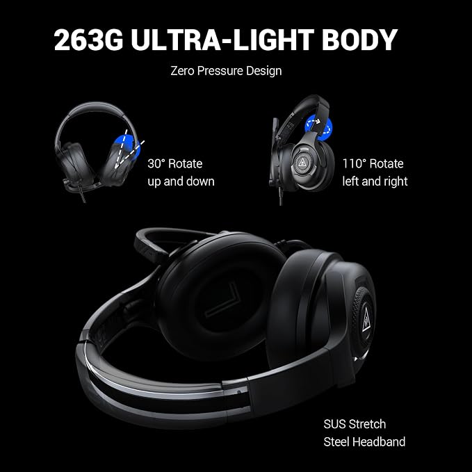 EKSA Headset with Microphone for PC, Computer Headphones with Noise Cancelling - Image 6