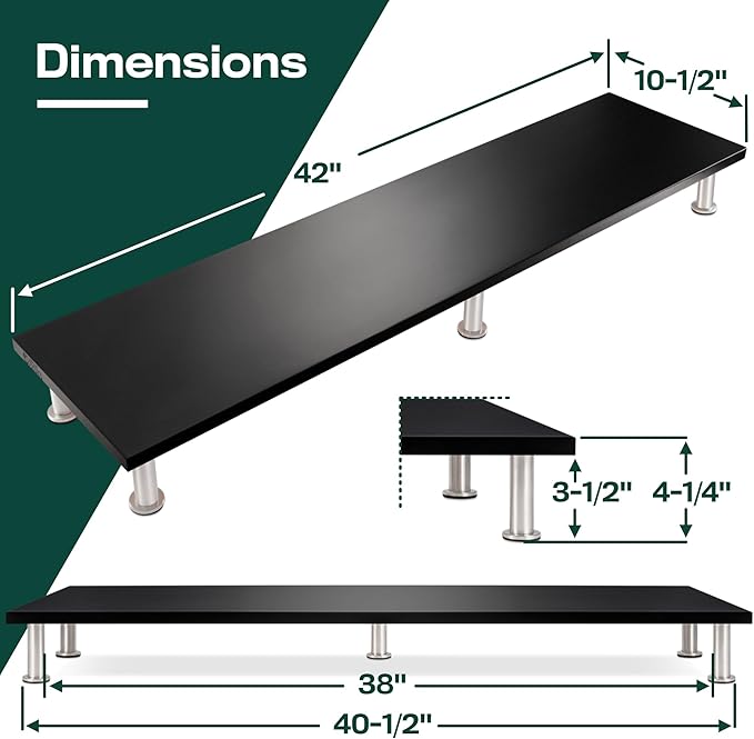 The Original Bamboo Dual Monitor Stand - Image 6