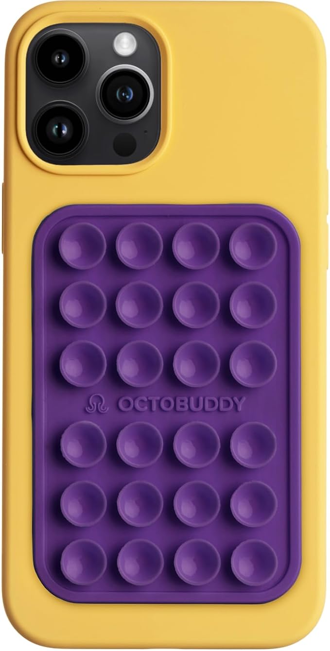 Classic - Silicone Suction Phone Case Adhesive Mount - Hands-Free, Strong Grip by Octobuddy