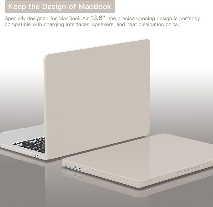 CISSOOK Compatible with MacBook Air 13.6 inch Case 2025 2024 2023 2022 Release - Image 5