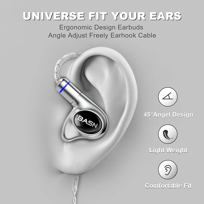 BASN Metalen PRO 4 Drivers in-Ear Monitors Headphones - Image 4