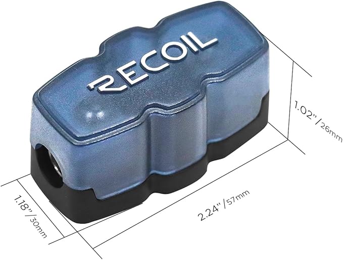 Recoil SFH11-5 5pcs Super Compact Mini-ANL Inline Fuse-holder 4/8 Gauge In & Out - Image 5