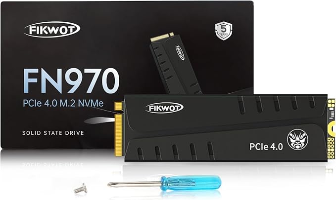FN970 2TB M.2 2280 PCIe Gen4 x4 NVMe 1.4 Internal Solid State Drive by Fikwot