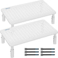 BONTEC Monitor Stand 2 Pack Height Adjustable Metal Riser by BONTEC