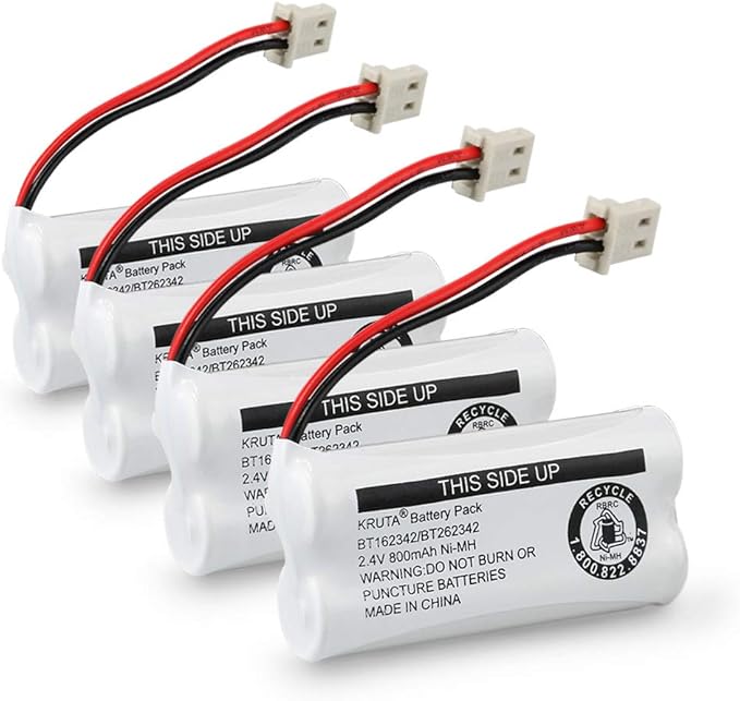 Kruta BT162342 BT262342 Cordless Phone Batteries Compatible by Kruta