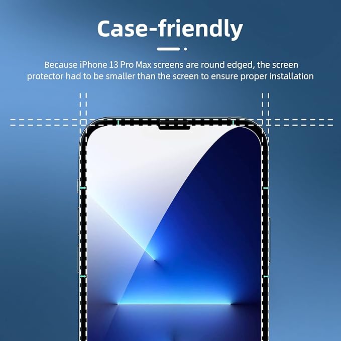 NEW'C 3 Pack Designed for iPhone 13 Pro Max, iPhone 14 Plus Screen Protector - Image 3