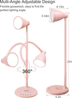 BOHON Cute Desk Lamp with USB C+A Charging Ports, Wireless Charger Pink Lamp - Image 6