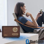LoopTone FM AM Radio Retro Wood Radio - Image 2