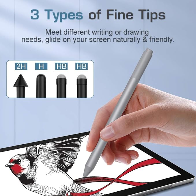 MoKo Pen Tips for Surface Pen Set of 4, Surface Pen Tip Replacement Kit - Image 3