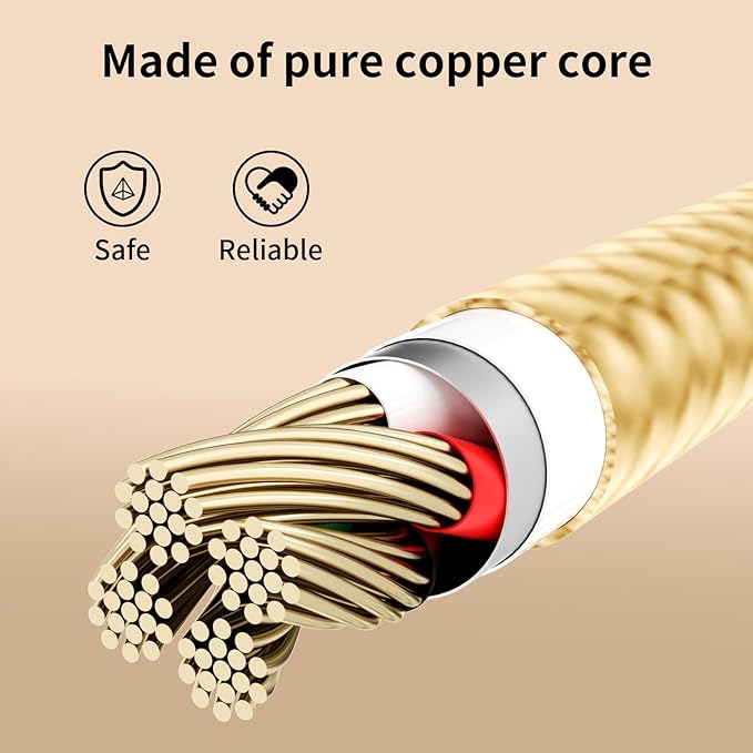 USB C Multi Charging Cable, 3 in 1 Charging Cable Nylon Braided USB-C Multiple - Image 6