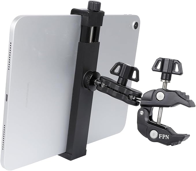 Aluminium Tablet Holder Mount for Spin Bike, iPad Mount Handlebar Clamp for by Unknown