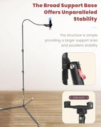 87" Phone Tripod, Overhead Flexible Tall Tripod Stand - Image 2
