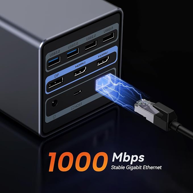 TobenONE USB C Docking Station Dual/Triple Monitors - Image 7