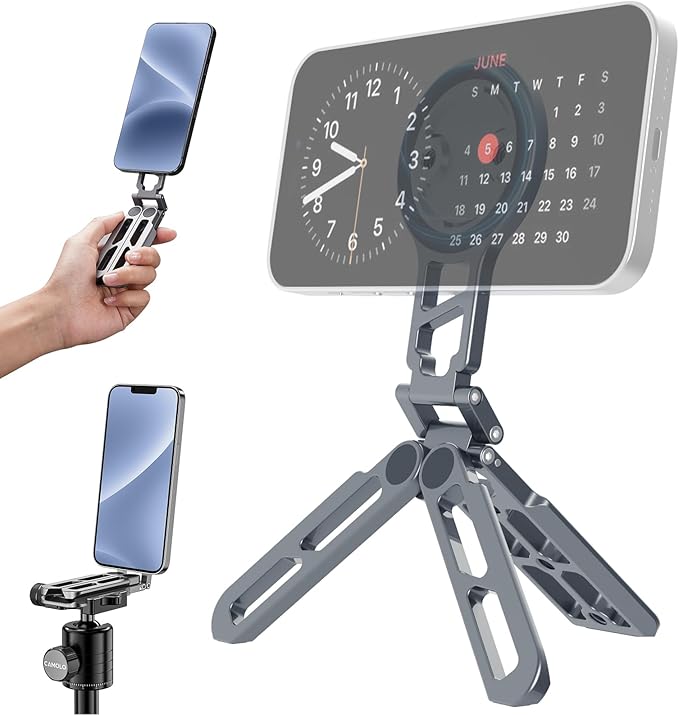 Magnetic Pocket Phone Tripod Foldable Compatible by CAMOLOGEEK