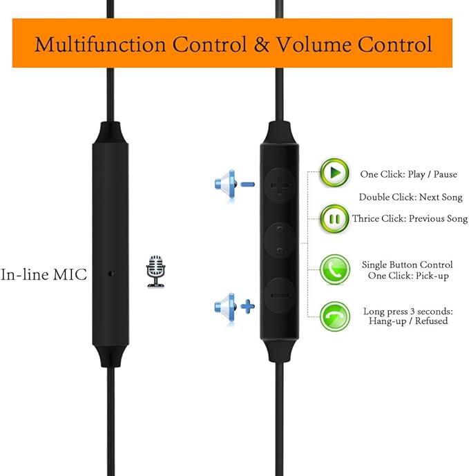 Sleep Headphones, MAXROCK Ultra Soft Comfortable In-ear Earphones w Mic and - Image 2
