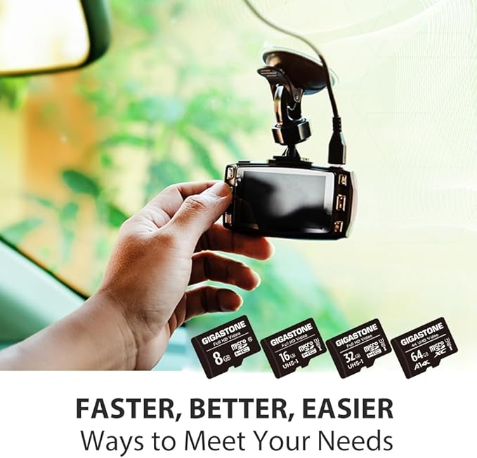 Gigastone 8GB Micro SD Card, FHD Video, Surveillance Security Cam Action Camera - Image 6