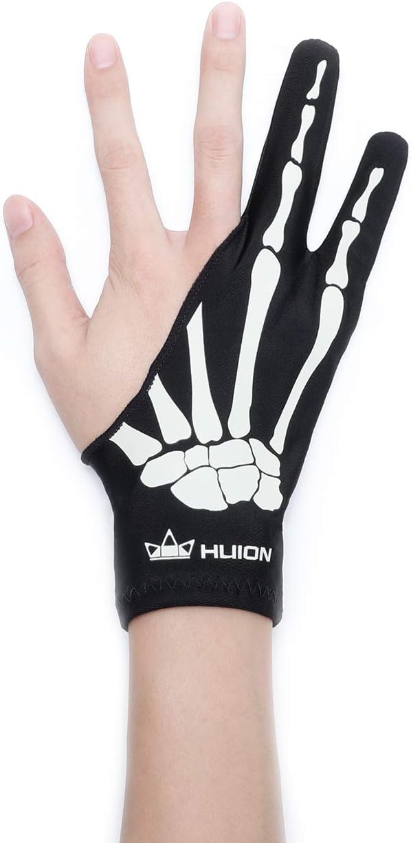 HUION Skeleton Artist Glove for Graphic Drawing Tablet Pad Monitor Painting by Huion