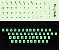 2PCS Pack Universal English Keyboard Stickers Glow in The Dark, Keyboard by CaseBuy