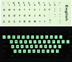 2PCS Pack Universal English Keyboard Stickers Glow in The Dark, Keyboard by CaseBuy