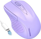 Bluetooth Mouse Rechargeable Wireless Mouse, 4800 DPI Optical Tracking by TechRise