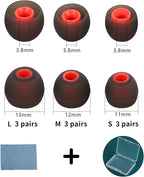 Silicone Earbud Tips Earbud Replacement Tips Eartips Fit Most in-Ear Earbuds - Image 2