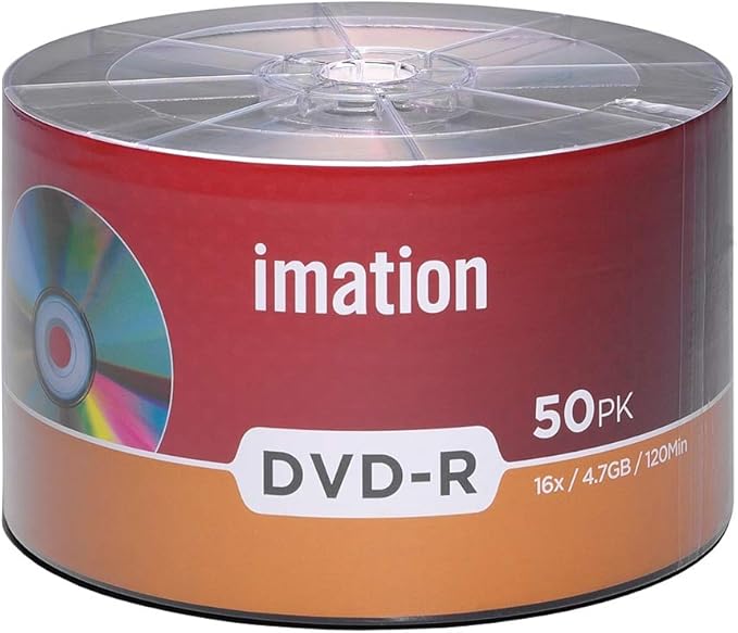 50 Pack Imation DVD-R 16X 4.7GB/120Min Branded Logo Blank Media Recordable - Image 2