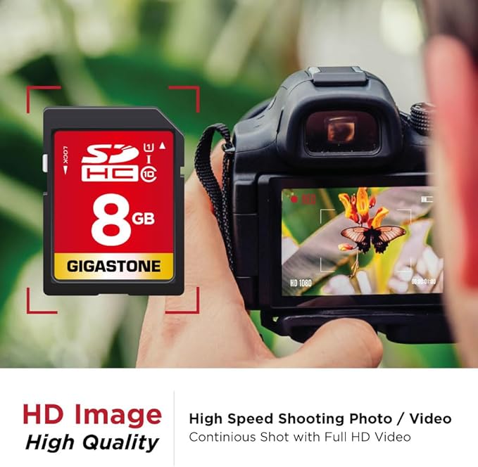 Gigastone 8GB SDHC Memory Card, High Speed - Image 4