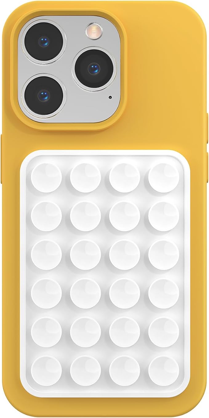 Silicone Phone Sticky Grip, Suction Phone Case Mount by MAYNOS