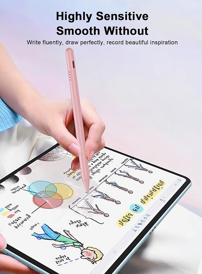 Stylus Pen for Android Tablet/Phone Pom Tips Fast Charge Stylus Pen for iPhone - Image 7