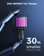 4 in 1 Retractable Car Charger, SUPERONE Smaller Fast Car Phone Charger 69W - Image 4