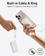 iWALK Portable Charger, Ultra Small 10, 000mAh 30W PD Power Bank, USB C in&Out - Image 5