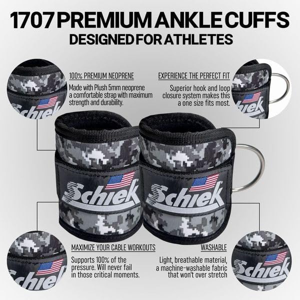 Schiek Sports 1707 Ankle Cuffs - Image 3