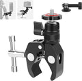 Super Clamp Camera Mount with 360° Mini Ball Head, Aluminum Desk Tube Crab Clamp by Mechrig