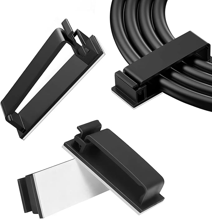 Adhesive Cable Clips Holder, Outdoor Light Clips, Sturdy Nylon Cord Wall by Unknown