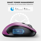 WisFox 2.4G Wireless Mouse for Laptop, Ergonomic Computer Mouse - Image 4