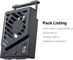 ULANZI Camera Cooling Fan Black New, Spring Telescopic Mounting Adjustable Mini - Image 5