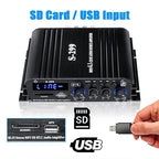 4.1 Channel Bluetooth 5.0 Mini Audio Amplifier Receiver, 4×50 W + Active - Image 4