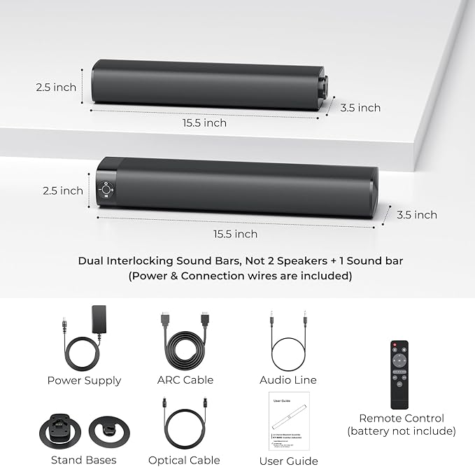 Sound Bar for Smart TV, Soundbar - Image 8