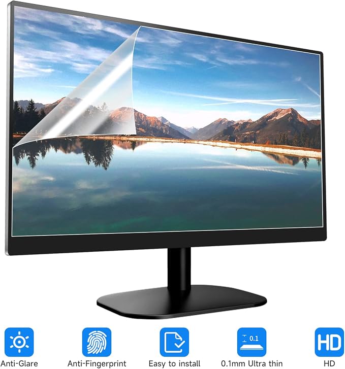 2 Pack 23 Inch Anti Glare Computer Screen Cover, Eye Protection Matte Anti - Image 3