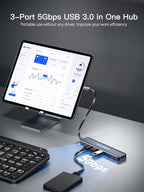 USB C Hub, DockteckExpand 7 in 1 USB-C Multiport Adapter - Image 5