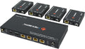 J-Tech Digital HDMI 2.0 4K 1x4 Splitter Extender Over Single Cable CAT6 by J-TechDigital
